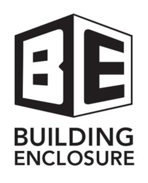 B E BUILDING ENCLOSURE Logo (USPTO, 21.07.2016)