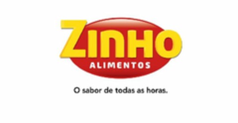 ZINHO ALIMENTOS O SABOR DE TODAS AS HORAS. Logo (USPTO, 10.05.2017)