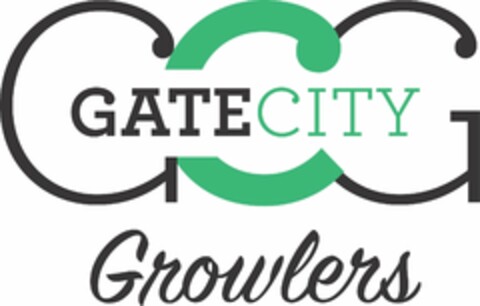 GCG GATE CITY GROWLERS Logo (USPTO, 08.11.2017)