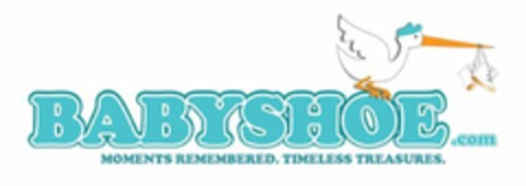 BABYSHOE.COM MOMENTS REMEMBERED. TIMELESS TREASURES. Logo (USPTO, 13.11.2017)