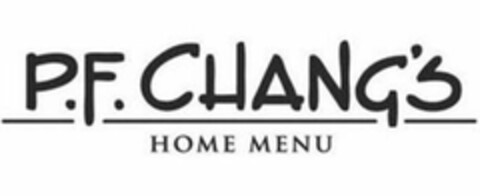 P.F. CHANG'S HOME MENU Logo (USPTO, 01/10/2019)