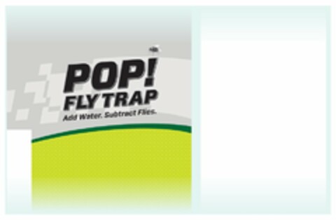 POP! FLY TRAP ADD WATER. SUBTRACT FLIES. Logo (USPTO, 30.07.2019)