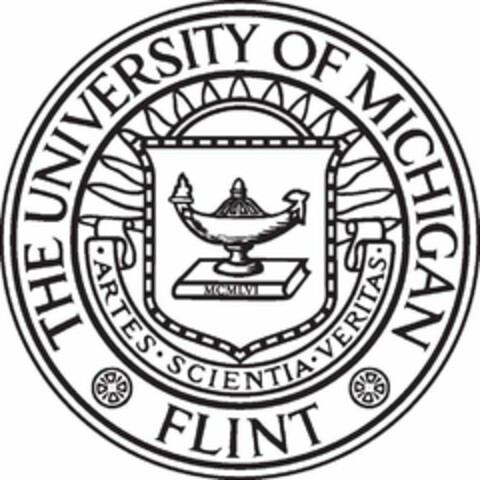 THE UNIVERSITY OF MICHIGAN FLINT ARTES SCIENTIA VERITAS MCMLVI Logo (USPTO, 08/08/2019)