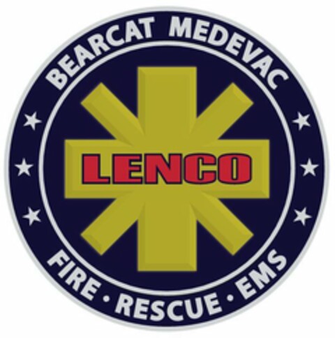 LENCO BEARCAT MEDEVAC FIRE RESCUE EMS Logo (USPTO, 03/05/2020)