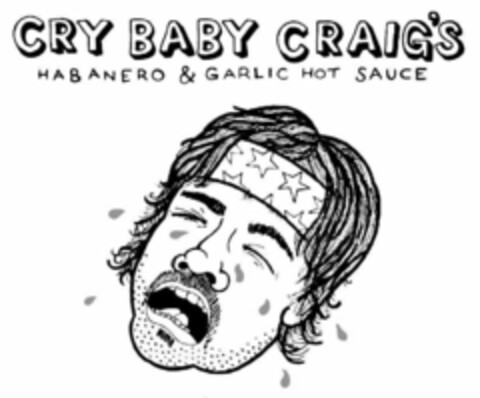 CRY BABY CRAIG'S HABANERO & GARLIC HOT SAUCE Logo (USPTO, 06/30/2020)