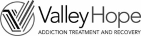 V VALLEY HOPE ADDICTION TREATMENT AND RECOVERY Logo (USPTO, 12.08.2020)