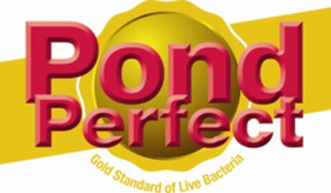 POND PERFECT GOLD STANDARD OF LIVE BACTERIA Logo (USPTO, 05/25/2010)