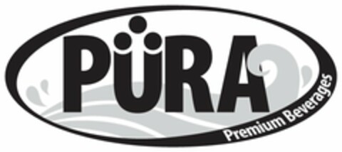 PURA PREMIUM BEVERAGES Logo (USPTO, 03.09.2010)