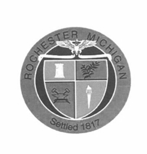 ROCHESTER MICHIGAN SETTLED 1817 Logo (USPTO, 10/26/2010)