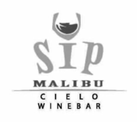 SIP MALIBU CIELO WINEBAR Logo (USPTO, 08.02.2011)