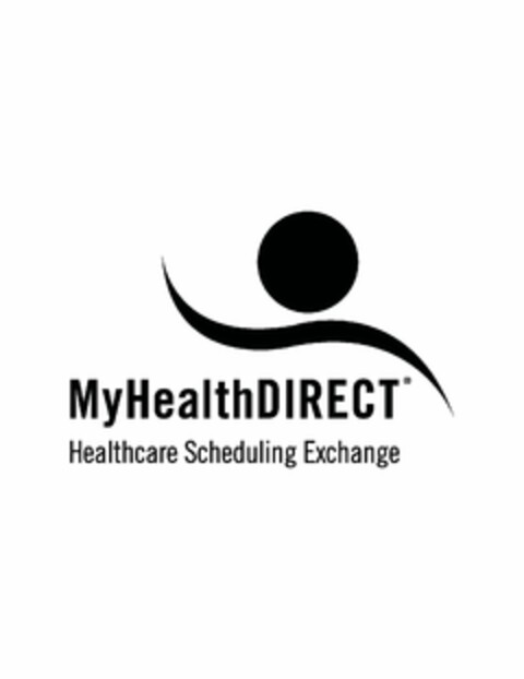 MYHEALTHDIRECT HEALTHCARE SCHEDULING EXCHANGE Logo (USPTO, 23.01.2012)