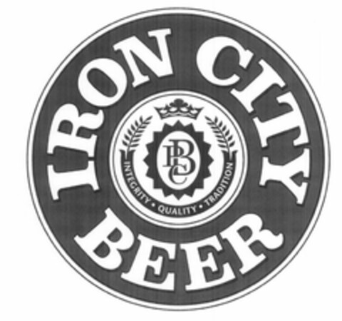 PBC IRON CITY BEER INTEGRITY · QUALITY · TRADITION Logo (USPTO, 09.02.2012)