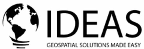 I D E A S GEOSPATIAL SOLUTIONS MADE EASY Logo (USPTO, 26.07.2012)