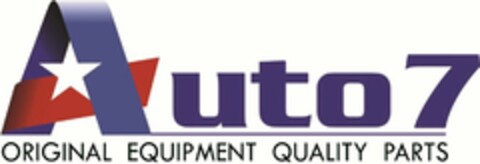 AUTO7 ORIGINAL EQUIPMENT QUALITY PARTS Logo (USPTO, 20.09.2012)