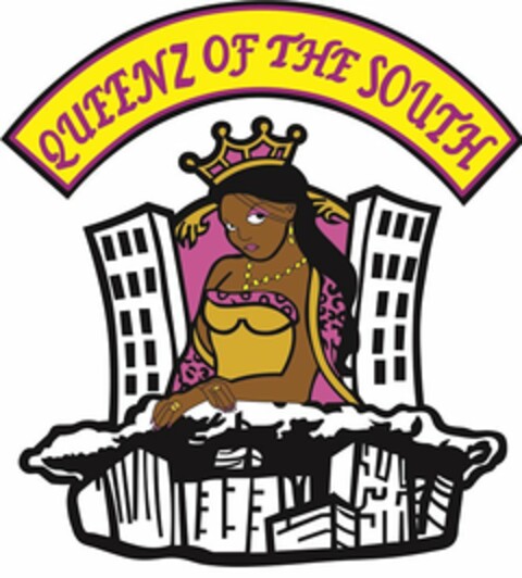 QUEENZ OF THE SOUTH Logo (USPTO, 04/18/2014)