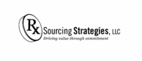 RX SOURCING STRATEGIES, LLC DRIVING VALUE THROUGH COMMITMENT Logo (USPTO, 06.06.2014)