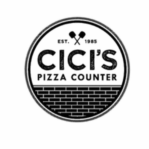 EST. 1985 CICI'S PIZZA COUNTER Logo (USPTO, 29.07.2014)