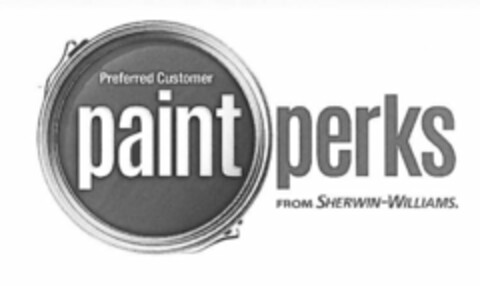 PREFERRED CUSTOMER PAINT PERKS FROM SHERWIN-WILLIAMS. Logo (USPTO, 21.08.2014)