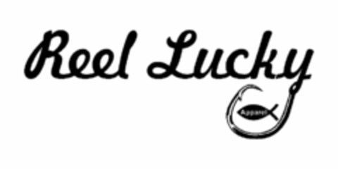 REEL LUCKY APPAREL Logo (USPTO, 11.12.2015)