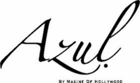 AZUL. BY MAXINE OF HOLLYWOOD Logo (USPTO, 03.04.2016)