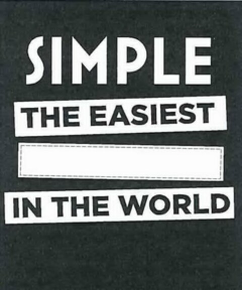 SIMPLE THE EASIEST IN THE WORLD Logo (USPTO, 12.08.2016)