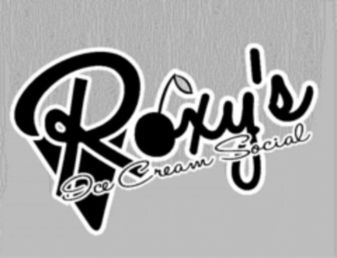 ROXY'S ICE CREAM SOCIAL Logo (USPTO, 28.02.2017)