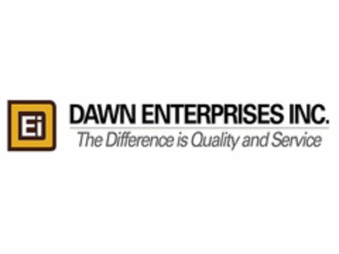 EI DAWN ENTERPRISES INC. THE DIFFERENCEIS QUALITY AND SERVICE Logo (USPTO, 02.05.2018)
