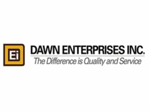 EI DAWN ENTERPRISES INC. THE DIFFERENCEIS QUALITY AND SERVICE Logo (USPTO, 05/02/2018)