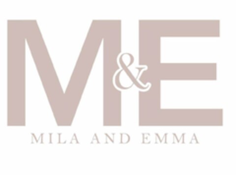 M& E MILA AND EMMA Logo (USPTO, 24.08.2018)