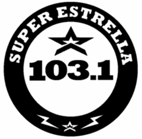 SUPER ESTRELLA 103.1 Logo (USPTO, 08/31/2018)