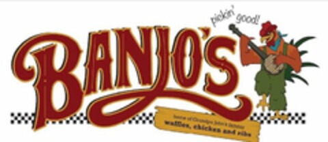 BANJO'S PICKIN' GOOD! HOME OF GRANDPA JOHN'S FAMOUS WAFFLES, CHICKEN AND RIBS Logo (USPTO, 17.12.2018)