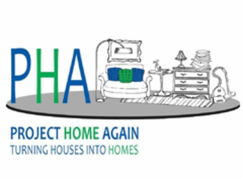 PHA PROJECT HOME AGAIN TURNING HOUSES INTO HOMES Logo (USPTO, 12.07.2019)