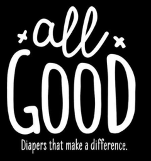 ALL GOOD DIAPERS THAT MAKE A DIFFERENCE. Logo (USPTO, 30.08.2019)