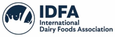 IDFA INTERNATIONAL DAIRY FOODS ASSOCIATION Logo (USPTO, 13.12.2019)