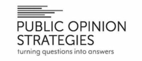 PUBLIC OPINION STRATEGIES TURNING QUESTIONS INTO ANSWERS Logo (USPTO, 26.03.2020)