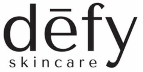 DEFY SKINCARE Logo (USPTO, 04/16/2020)