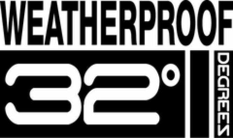 WEATHERPROOF 32° DEGREES Logo (USPTO, 25.09.2009)