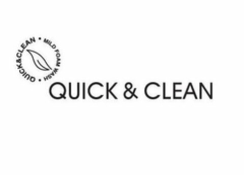 QUICK & CLEAN MILD FOAM WASH QUICK & CLEAN Logo (USPTO, 06/15/2010)