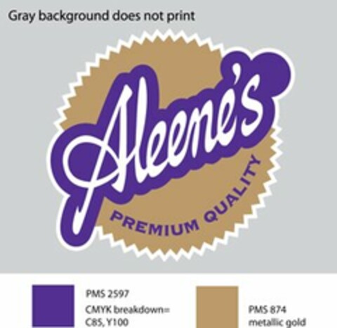 ALEENE'S PREMIUM QUALITY Logo (USPTO, 12/16/2010)