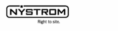 NYSTROM RIGHT TO SITE. Logo (USPTO, 01/12/2011)