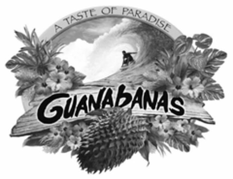 A TASTE OF PARADISE GUANABANAS Logo (USPTO, 03/30/2011)