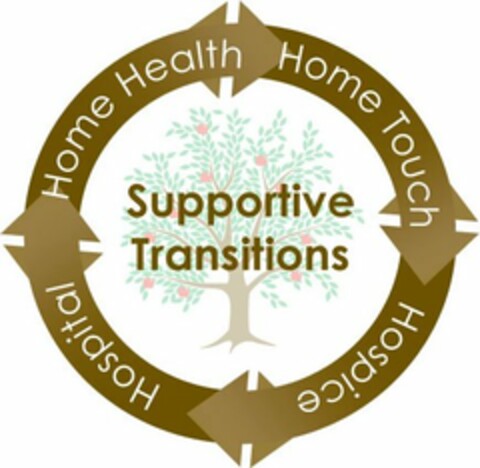 SUPPORTIVE TRANSITIONS HOME HEALTH HOME TOUCH HOSPICE HOSPITAL Logo (USPTO, 06/08/2011)