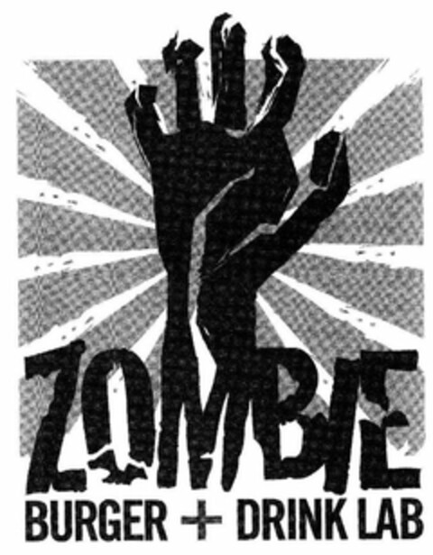 ZOMBIE BURGER + DRINK LAB Logo (USPTO, 25.08.2011)