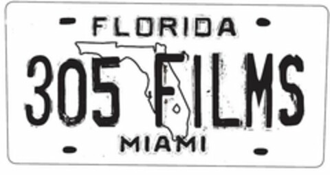 FLORIDA 305 FILMS MIAMI Logo (USPTO, 07.10.2011)