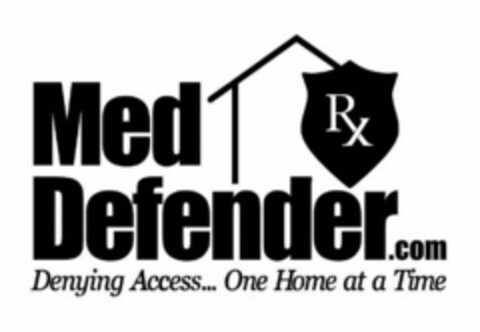 MED DEFENDER.COM RX DENYING ACCESS...ONE HOME AT A TIME Logo (USPTO, 05/24/2012)