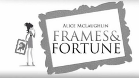 ALICE MCLAUGHLIN FRAMES & FORTUNE Logo (USPTO, 09/17/2012)