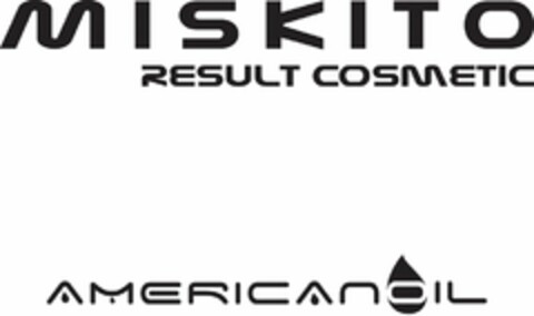 MISKITO RESULT COSMETIC AMERICANOIL Logo (USPTO, 12.12.2012)