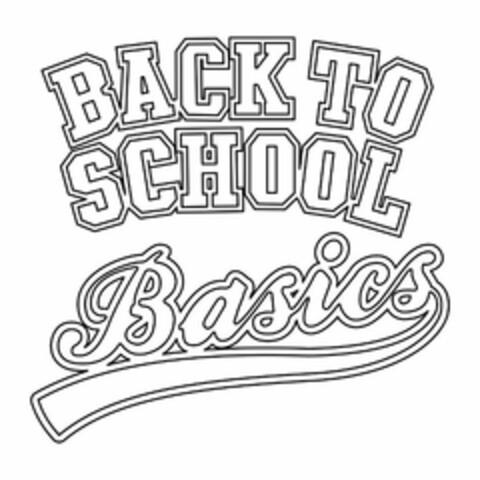 BACK TO SCHOOL BASICS Logo (USPTO, 17.07.2014)