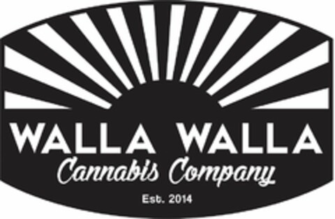 WALLA WALLA CANNABIS COMPANY EST. 2014 Logo (USPTO, 06/23/2015)