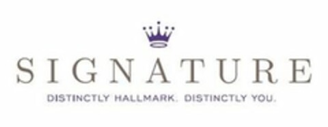 SIGNATURE DISTINCTLY HALLMARK. DISTINCTLY YOU. Logo (USPTO, 11.08.2016)